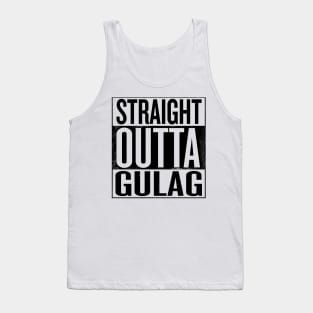 Straight outta Gulag - Black Prison Gift Tank Top